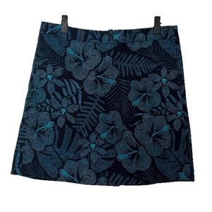 RipSkirt Hawaii Maui Moonlight Teal Blue and Black Wrap Travel Skirt Large